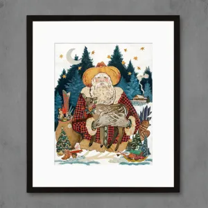 2020 SANTA CLAUS  limited edition paper print