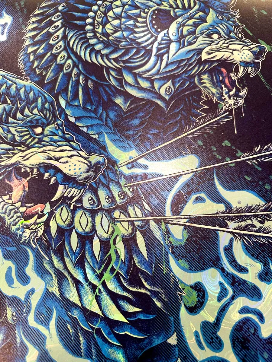4 Wolves Winter Variant Art Print (Edition of 11)