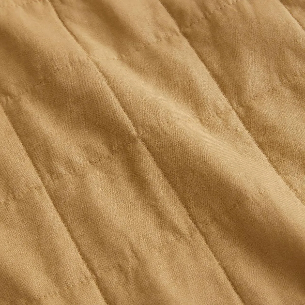Abbotson Ochre Linen Quilted Standard Pillowsham by Sheridan