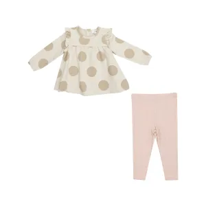 AD Ruffle Top Tunic & Rib Legging
