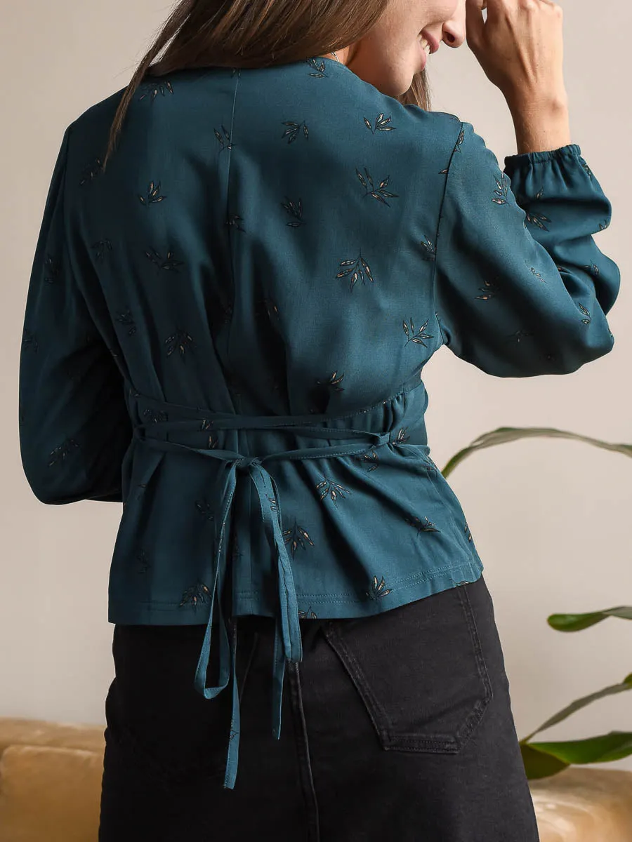 Alixe Blue Foliage Blouse