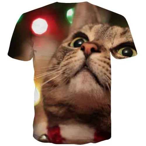 Animal T-shirt Men Cat T-shirts Graphic Street Tshirts Casual Funny Tshirt Anime Lovely T-shirts 3d Short Sleeve summer