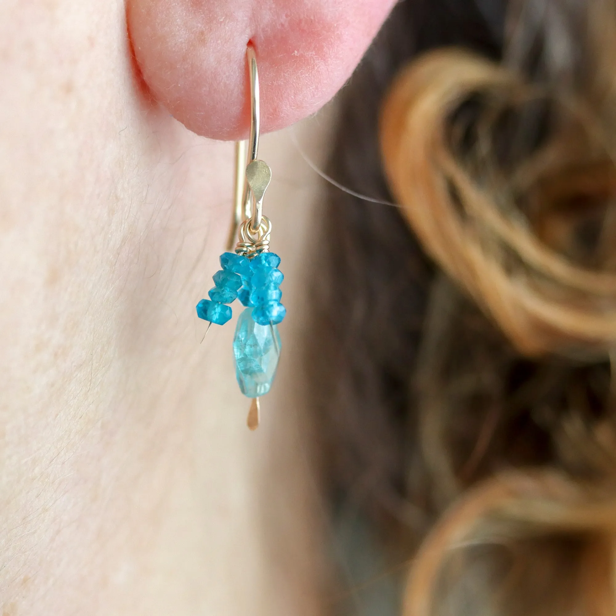 Apatite Cluster Earrings
