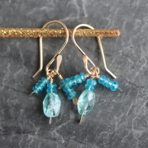 Apatite Cluster Earrings