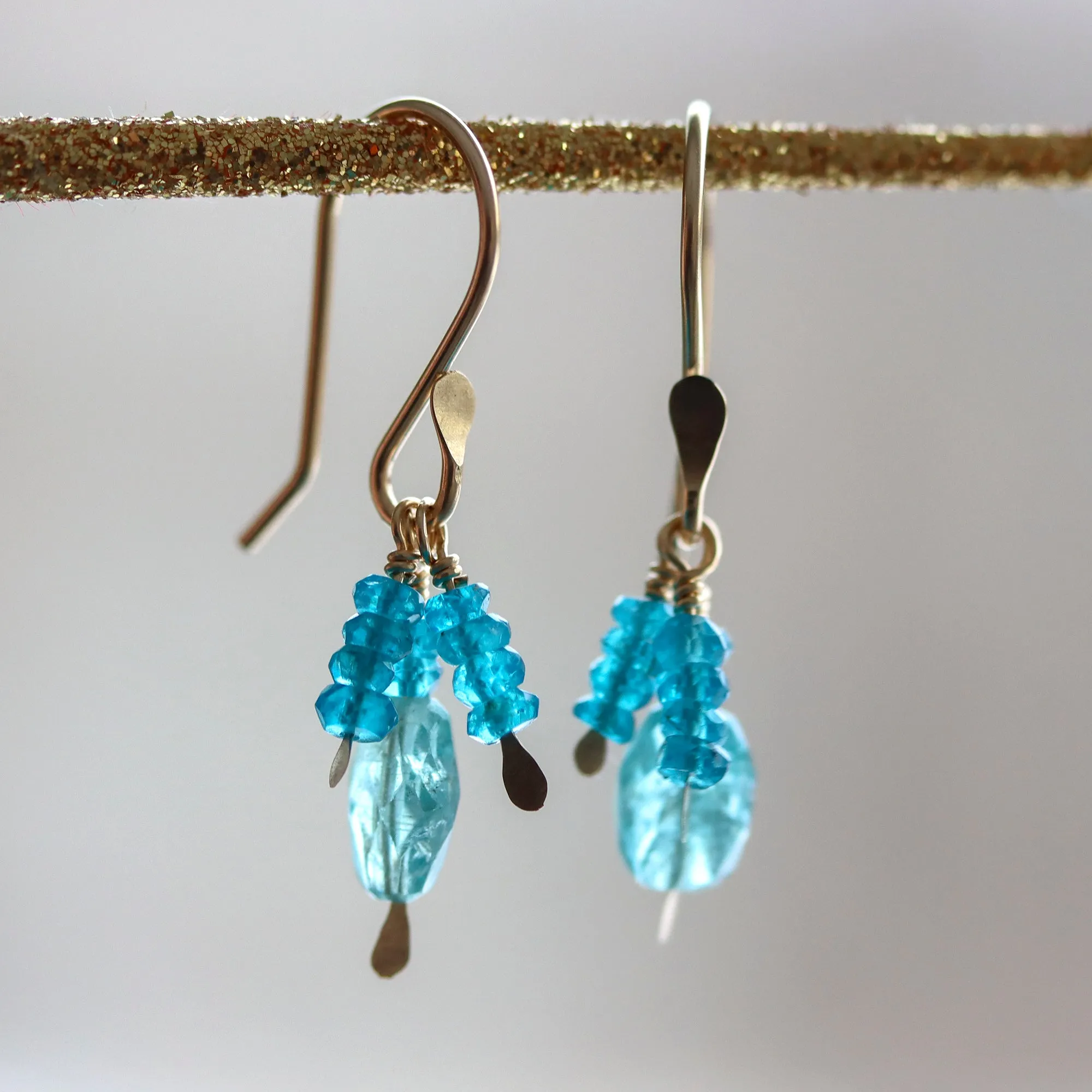 Apatite Cluster Earrings
