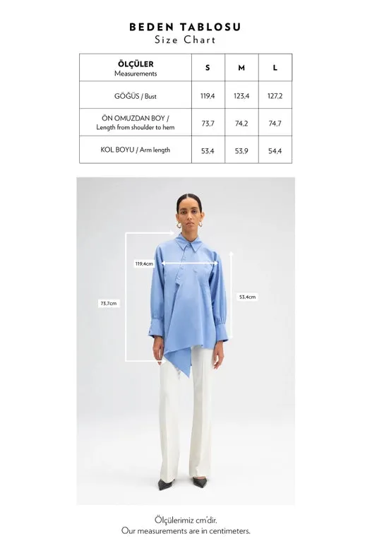 Asymmetric Poplin Tunic