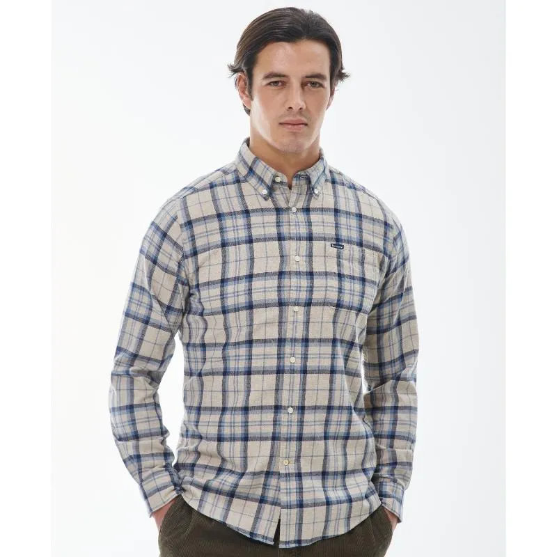 Barbour Deerpark Tailored Fit Mens Shirt - Ecru