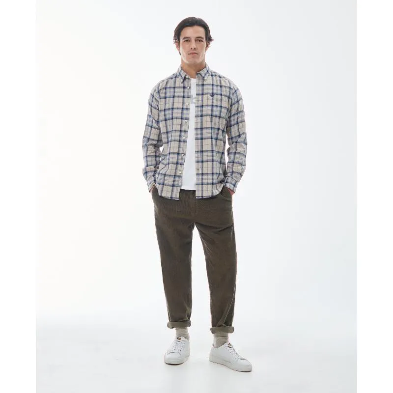 Barbour Deerpark Tailored Fit Mens Shirt - Ecru