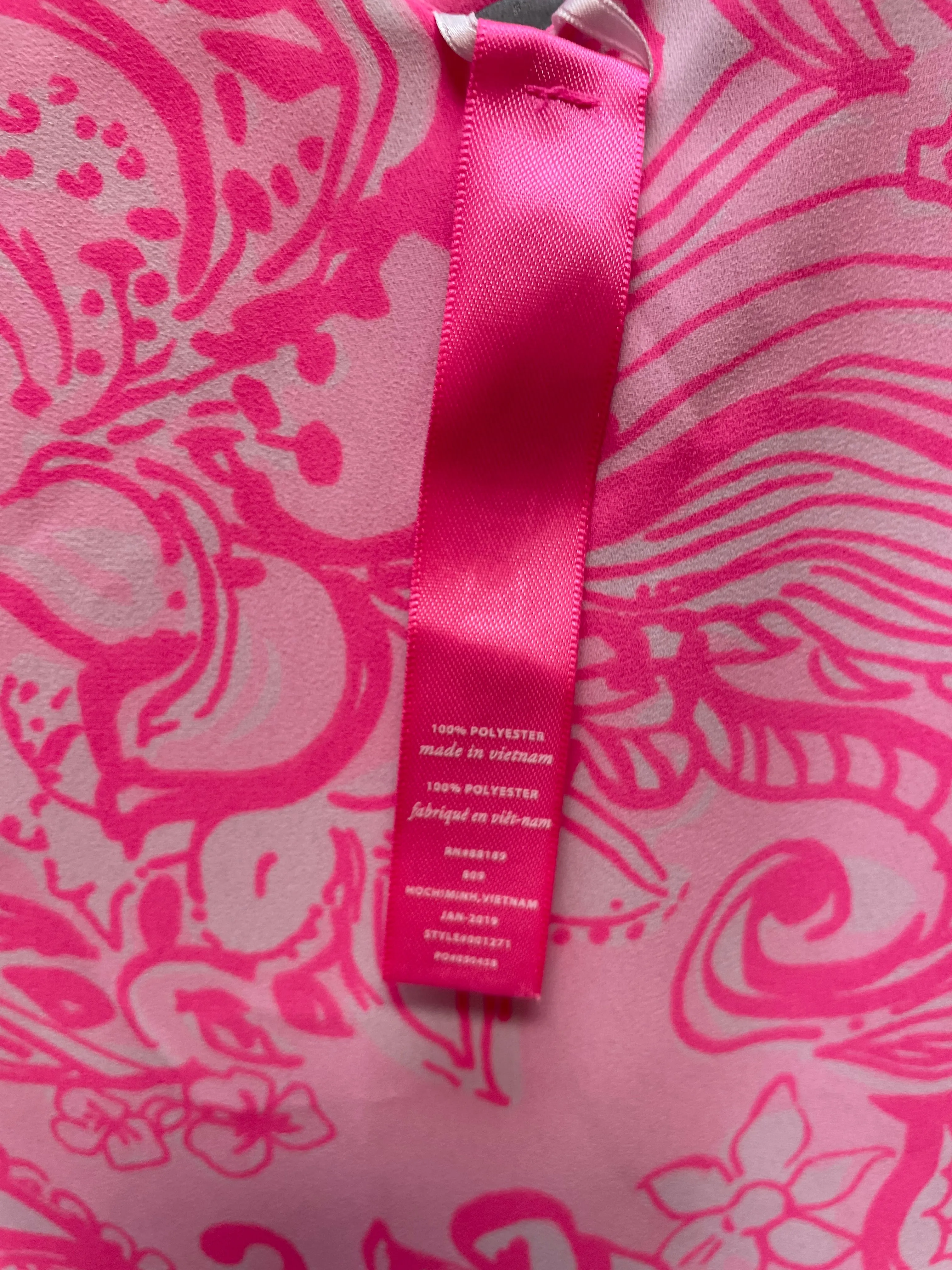 Blouse Designer By Lilly Pulitzer In Pink, Size:Xs
