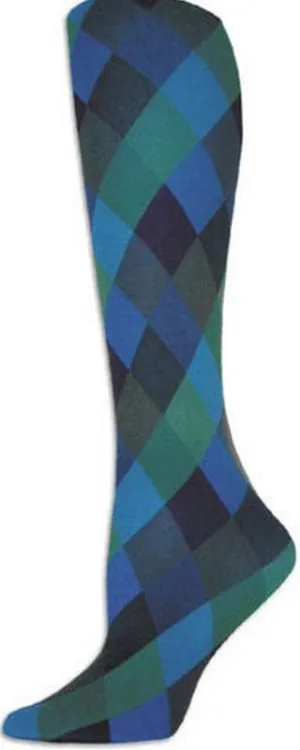 Blue Harlequin Tights