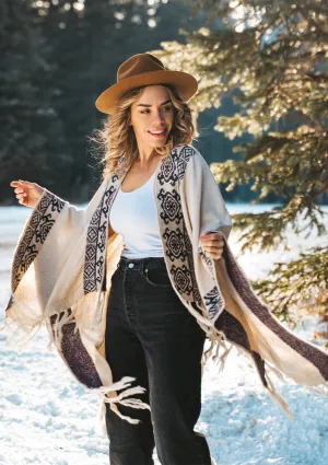 Boho Western Classic Oversized Poncho