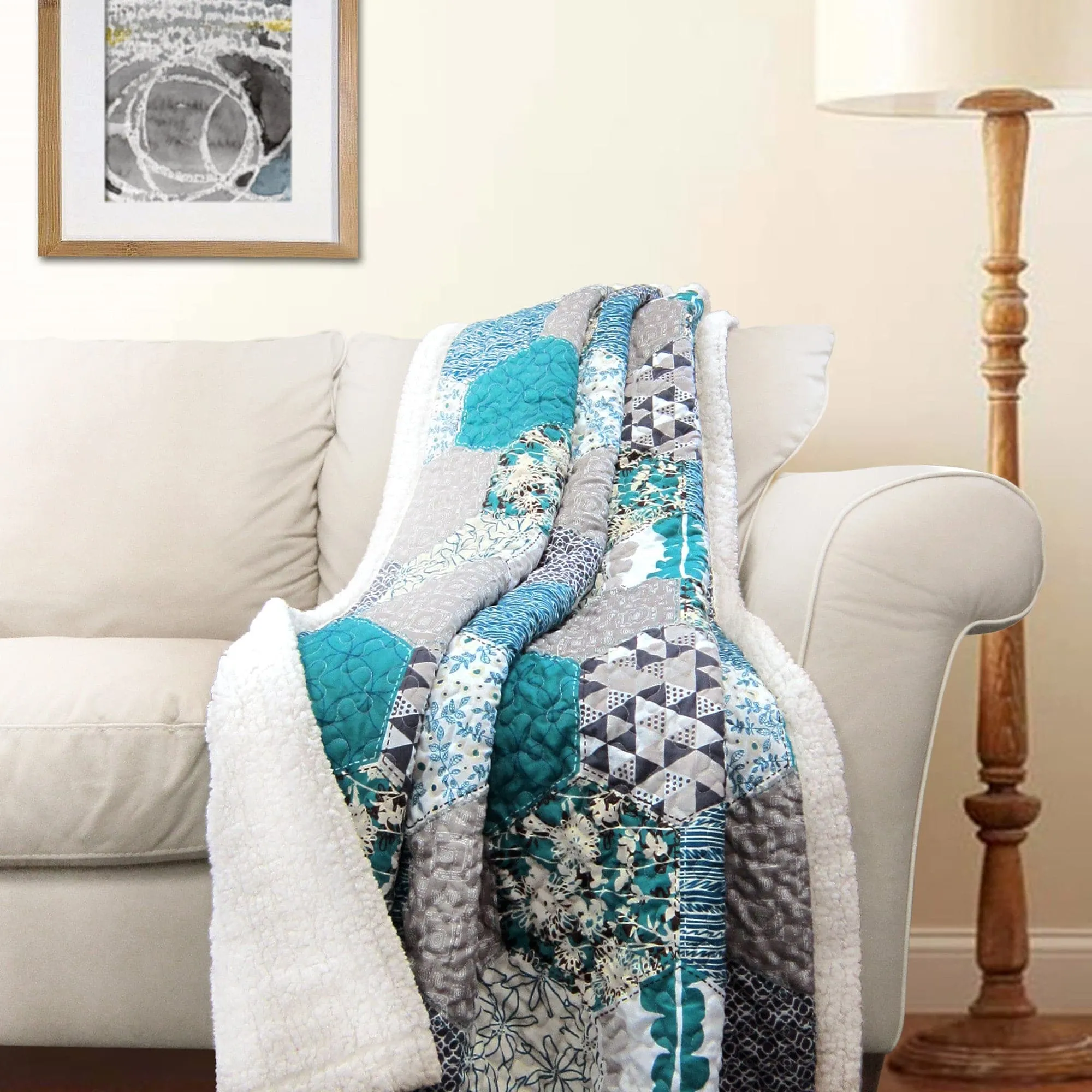 Briley Sherpa Throw Blanket