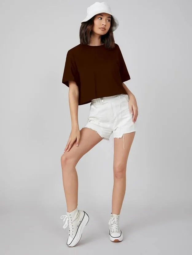 Brown Oversized Brown T-Shirt