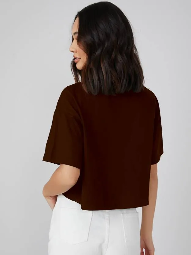 Brown Oversized Brown T-Shirt
