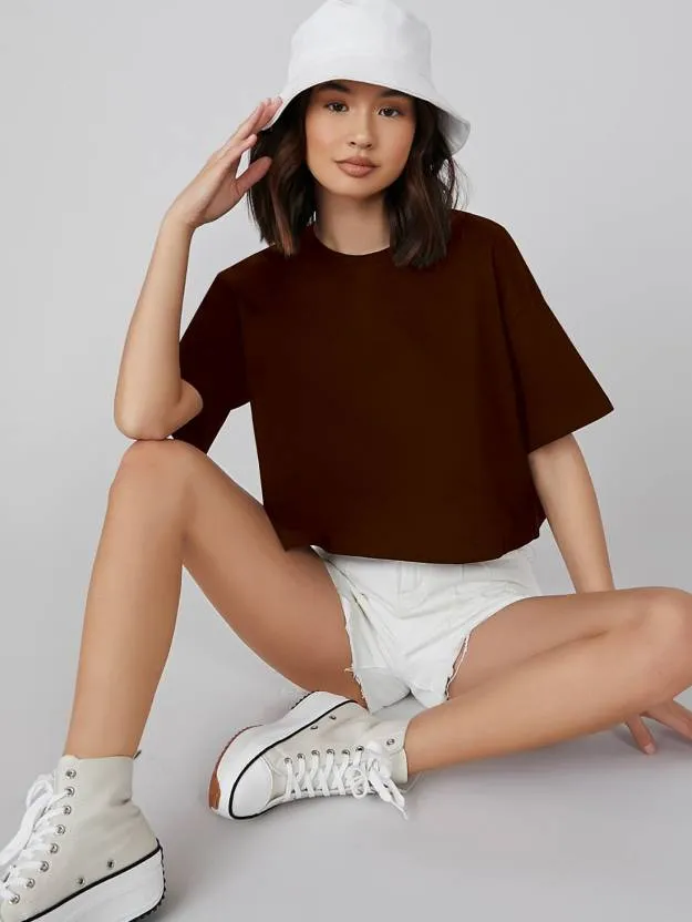 Brown Oversized Brown T-Shirt