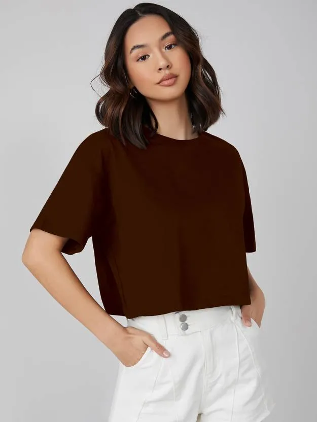 Brown Oversized Brown T-Shirt