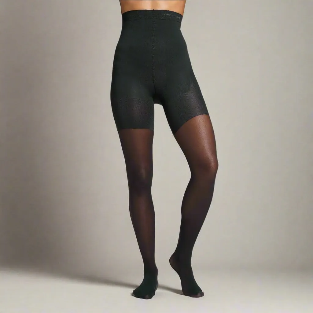 Calvin Klein Ultrafit High Waist Shaper 40 Denier Tights In Black
