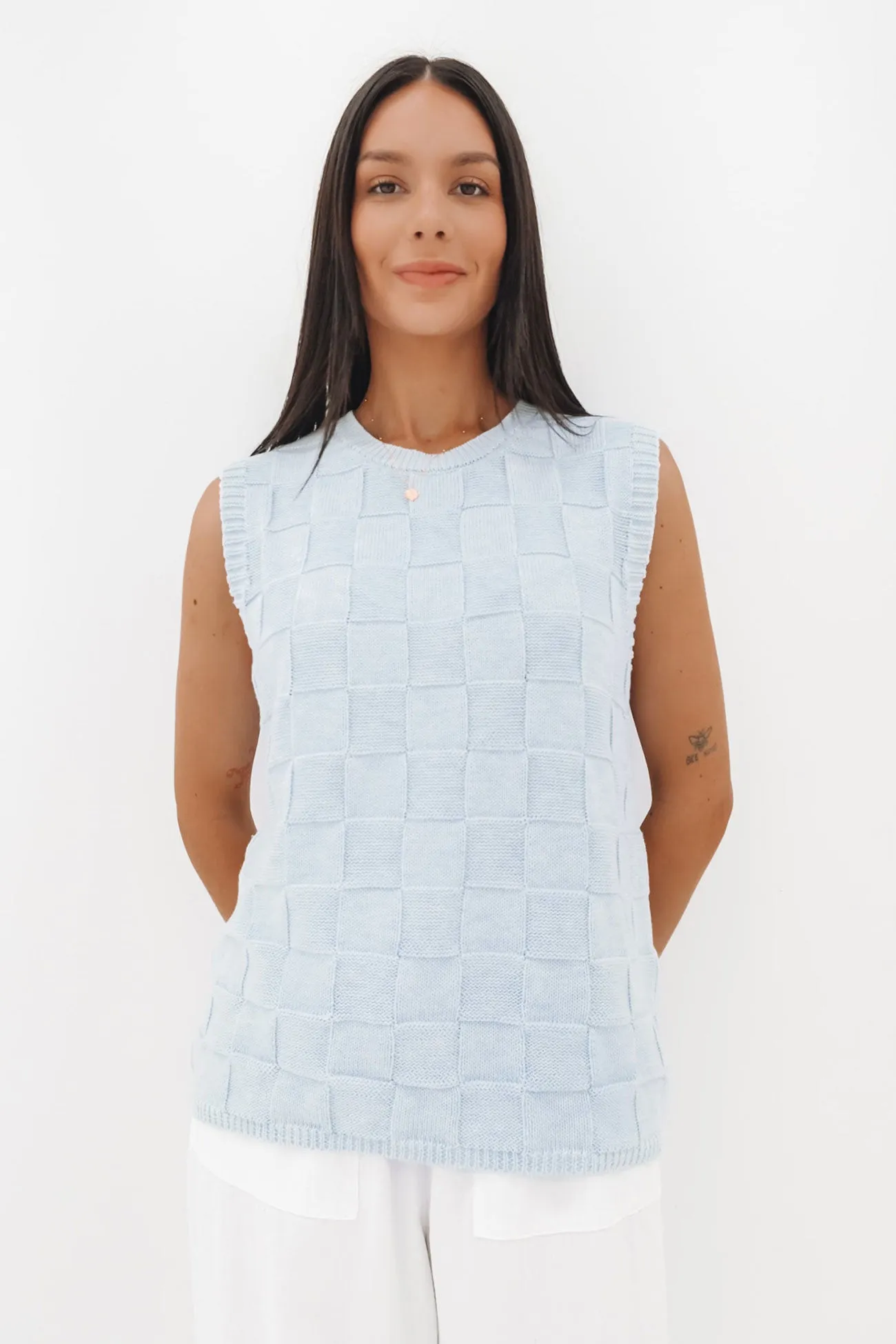 Camdyn Knit Top Blue