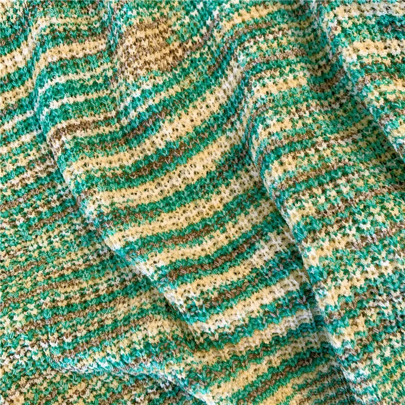 Chic Green Striped Knit Camisole