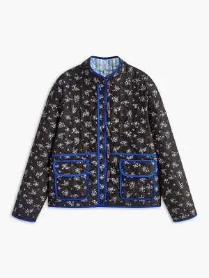 Chicmy-Vintage Contrast Trim Winter Coat