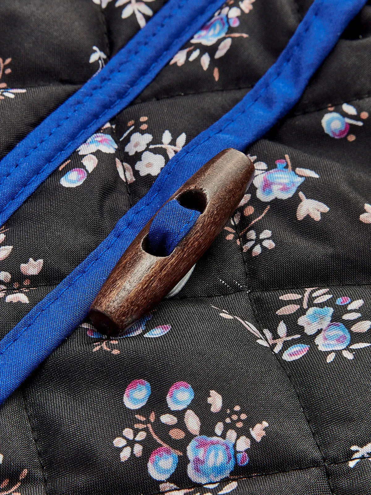 Chicmy-Vintage Contrast Trim Winter Coat