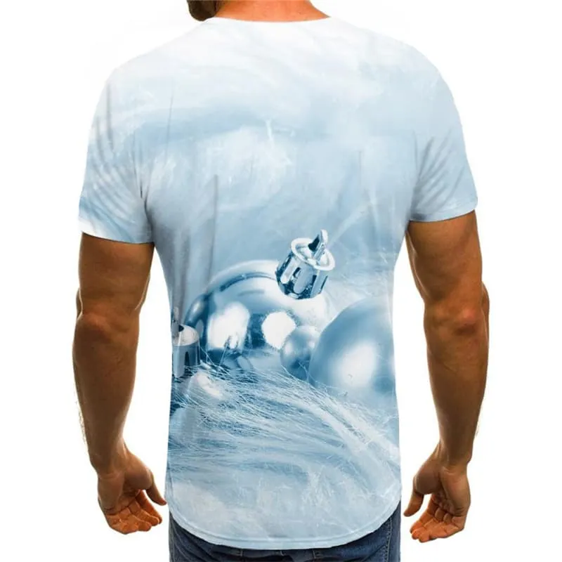 Christmas T shirts Men Party T-shirts 3d Hip Hop Tshirt Printed New Year T-shirts Graphic