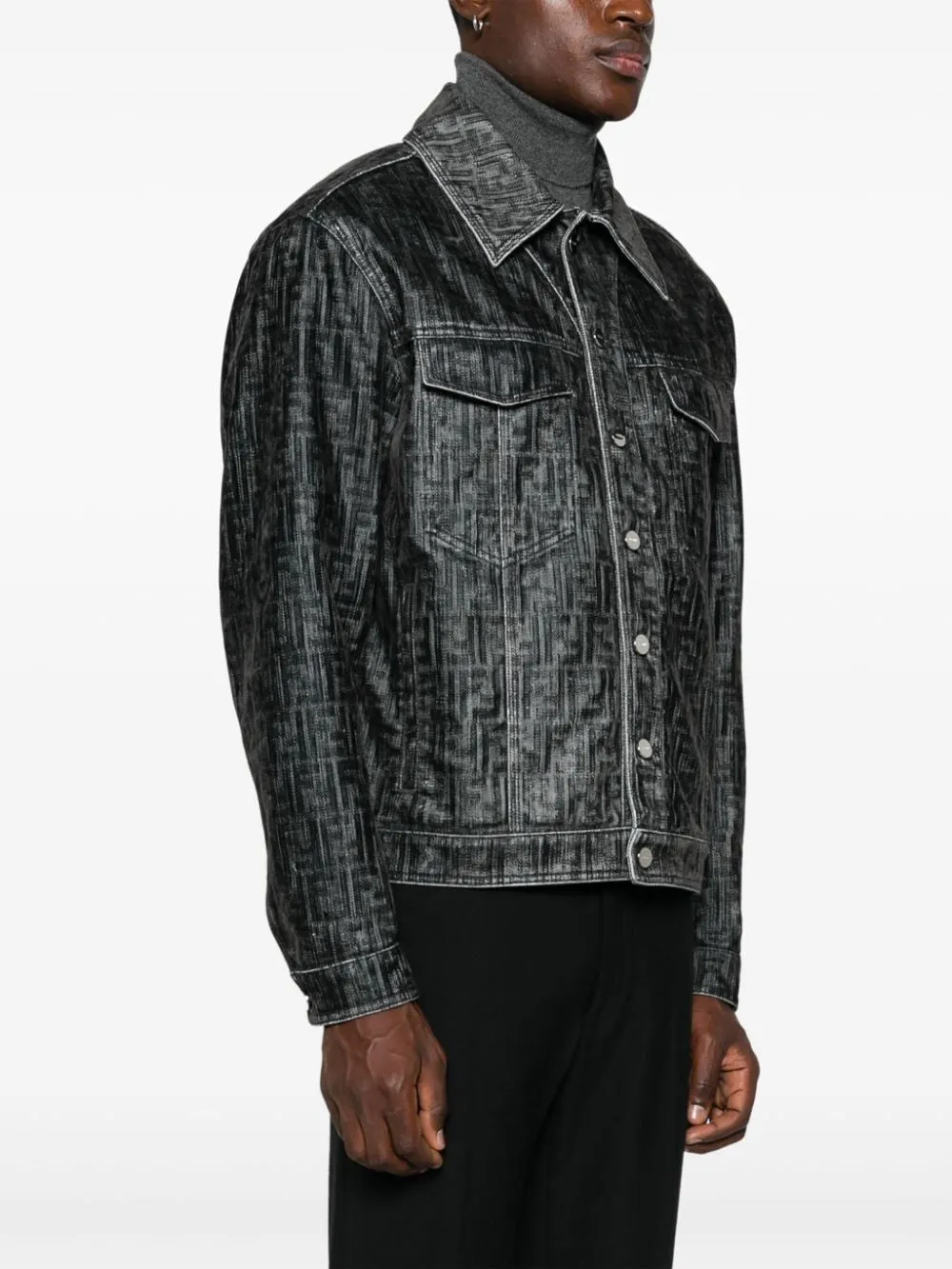 FENDI FF Motif Denim Jacket