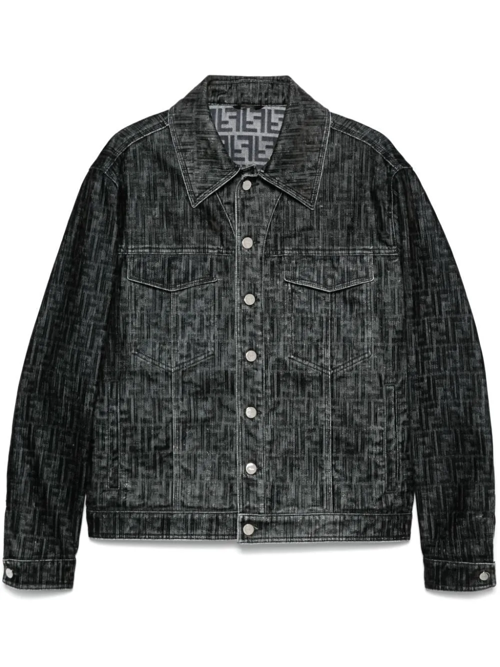 FENDI FF Motif Denim Jacket