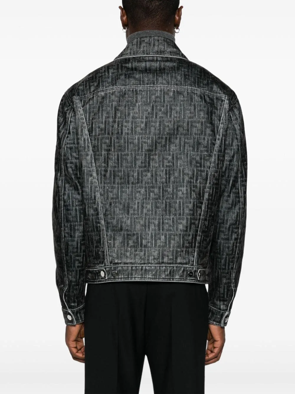 FENDI FF Motif Denim Jacket