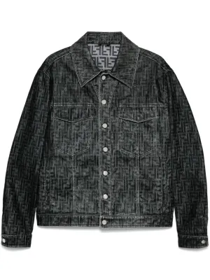 FENDI FF Motif Denim Jacket