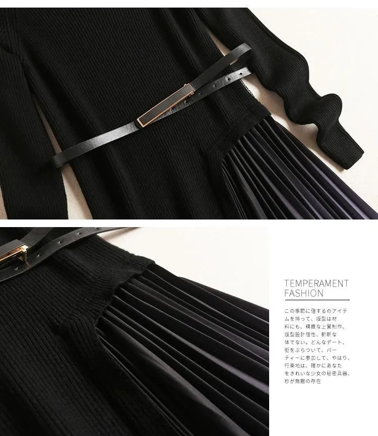 Gradient pleated Dress