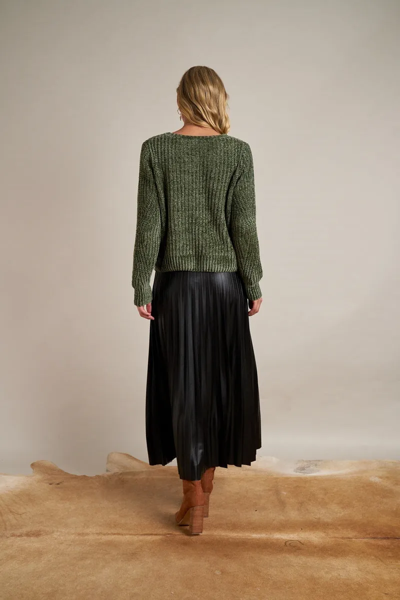 Gysette - Ida Chenille Jumper - Khaki