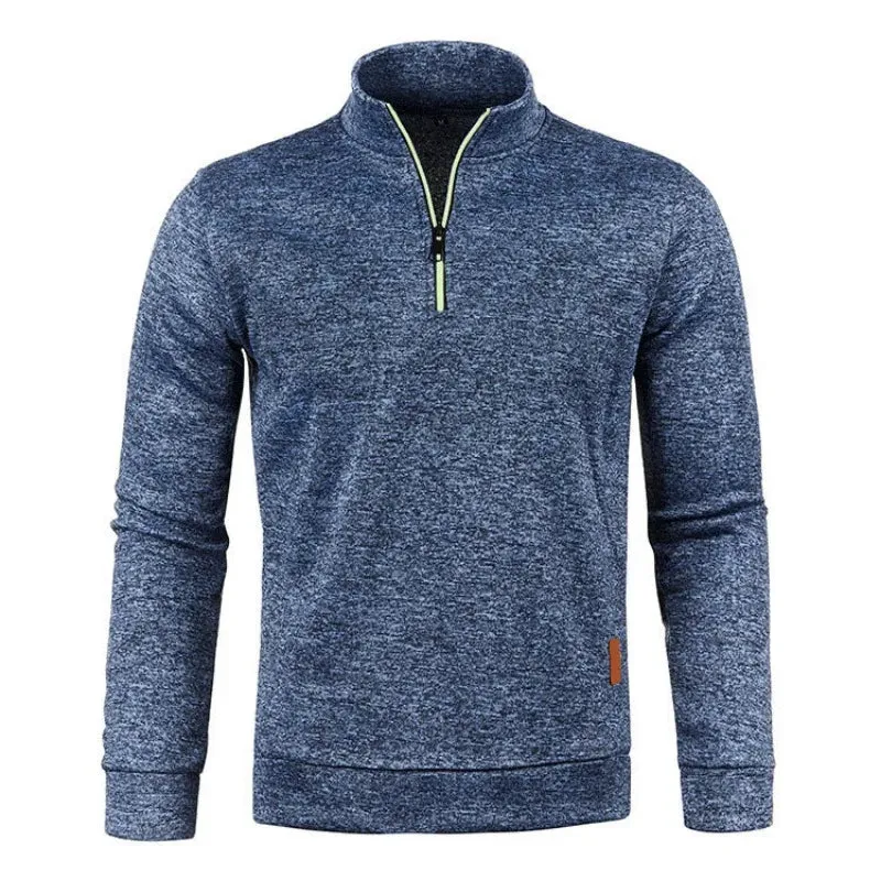 Half Zipper Pullover Turtleneck Streetwear