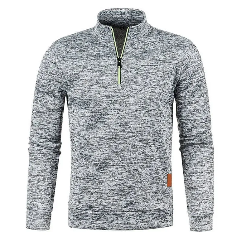Half Zipper Pullover Turtleneck Streetwear
