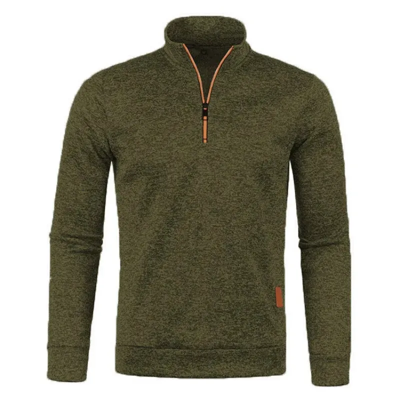 Half Zipper Pullover Turtleneck Streetwear