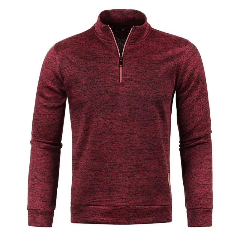 Half Zipper Pullover Turtleneck Streetwear