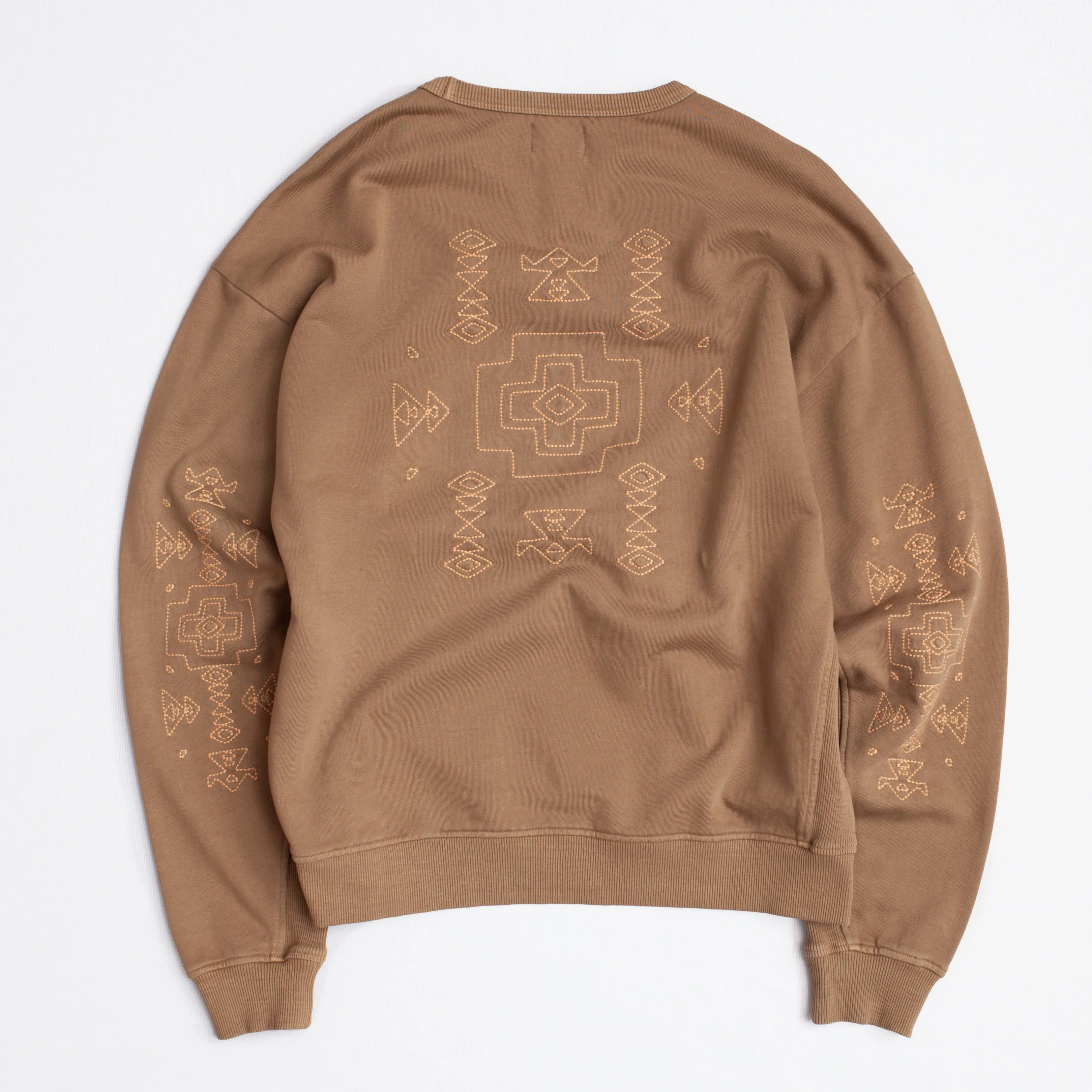 HARDING EMBRO SWEATSHIRT - KHAKI