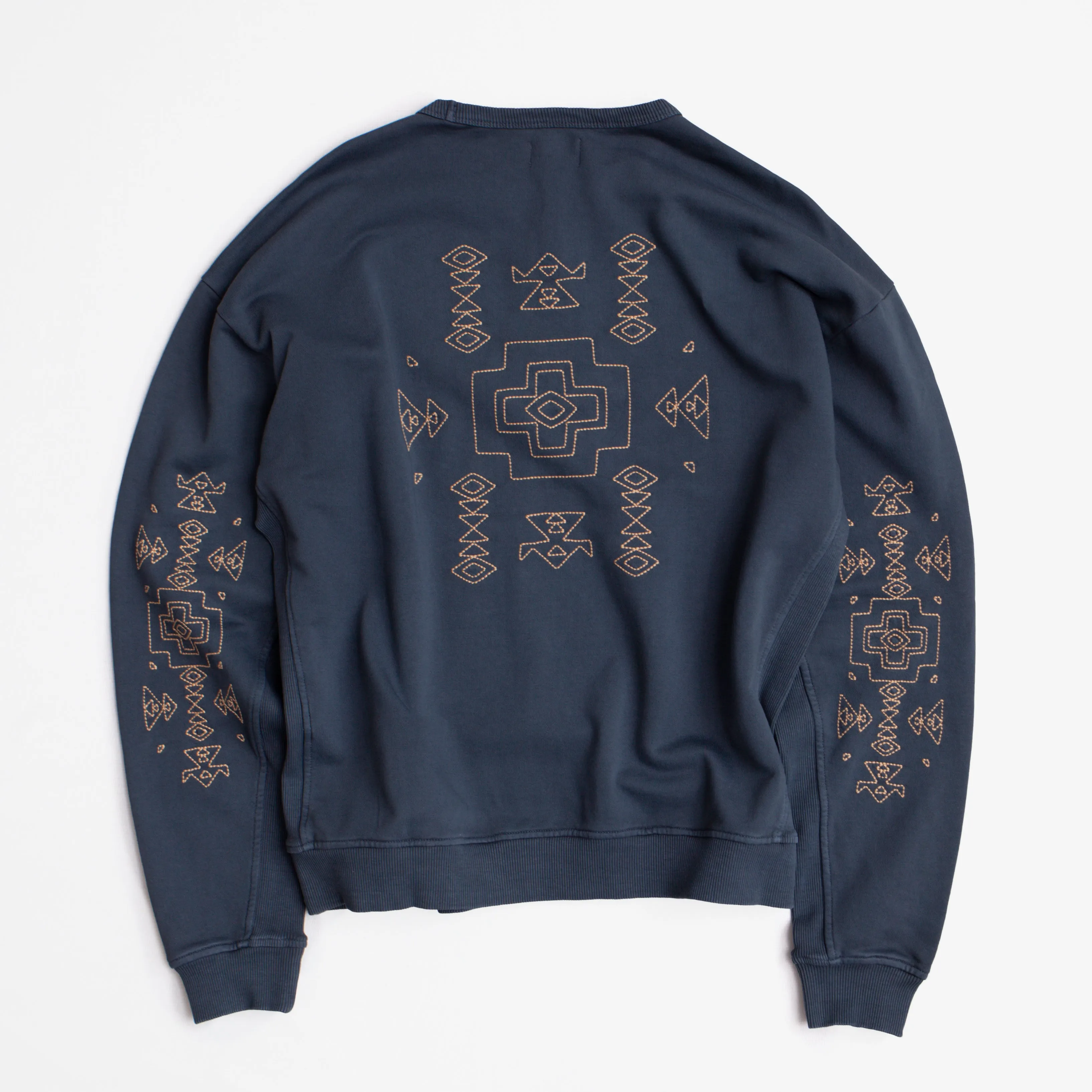 HARDING EMBRO SWEATSHIRT - NAVY