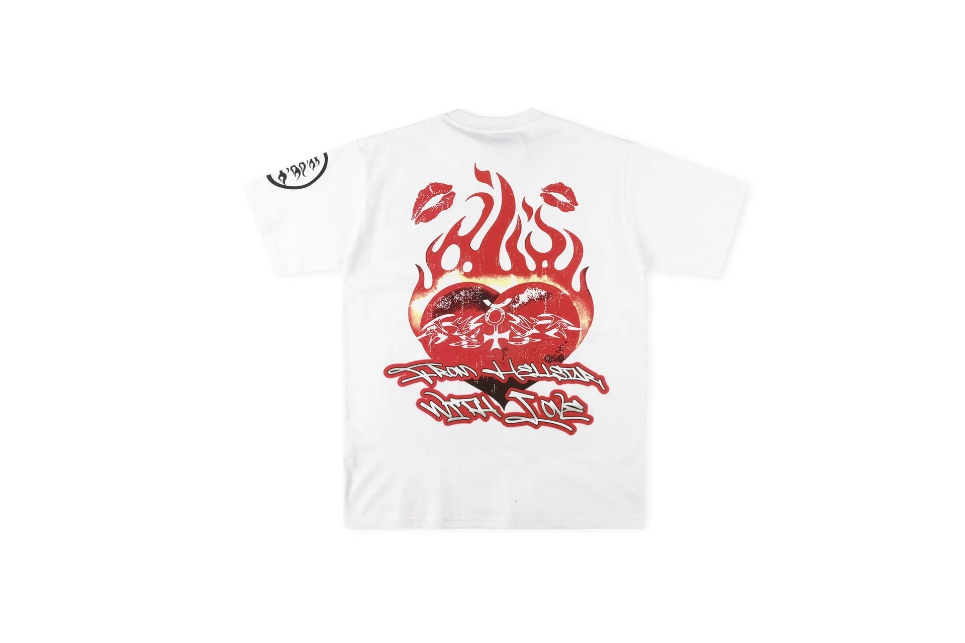 Hellstar T Shirt Portrait Flame Pure Cotton