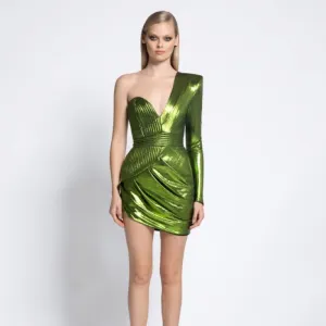 It's No Game Mettalic Mini Dress - 10