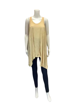 Jaded Gypsy Women's Tunic Tank Top Gold W/Tags Size: S/M