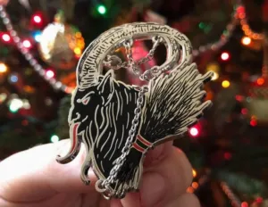 Krampus in Chains - Enamel Pin