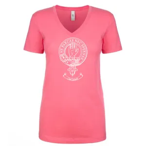 Lamont Clan Crest Ladies Ouline T-Shirt