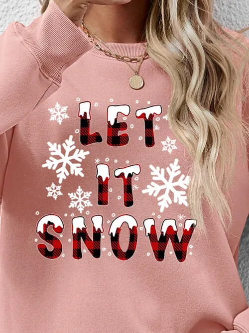 LET IT SNOW Graphic Sweatshirt