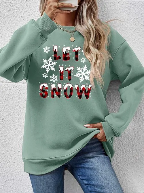 LET IT SNOW Graphic Sweatshirt