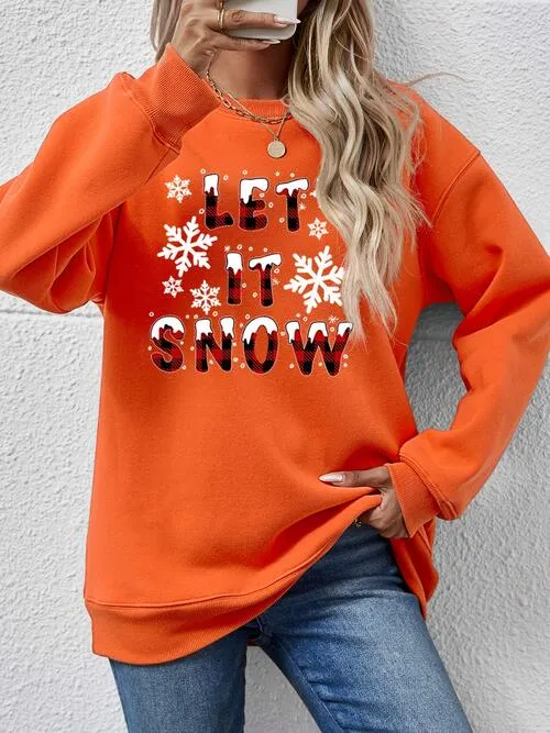 LET IT SNOW Graphic Sweatshirt