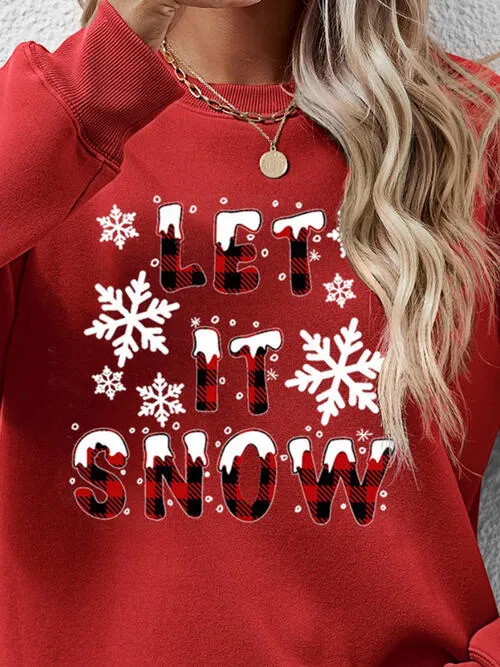 LET IT SNOW Graphic Sweatshirt