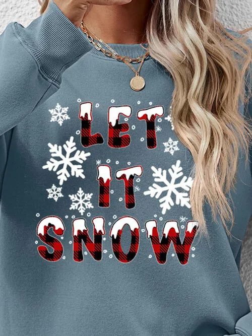 LET IT SNOW Graphic Sweatshirt