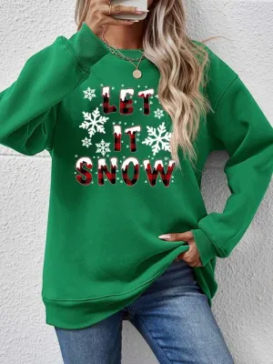 LET IT SNOW Graphic Sweatshirt