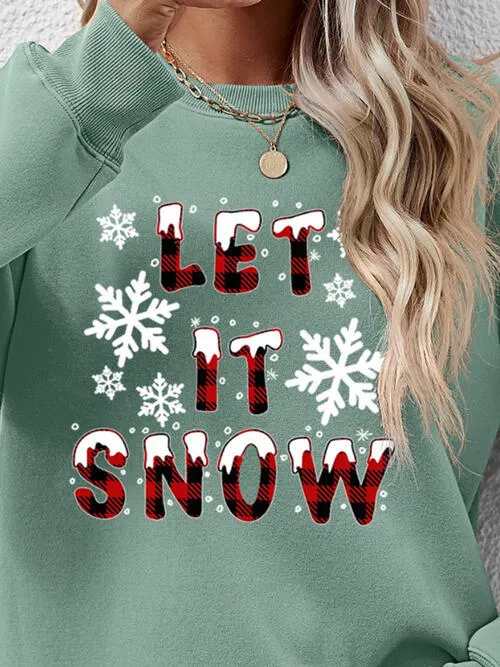 LET IT SNOW Graphic Sweatshirt